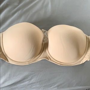 Cacique nude strapless bra